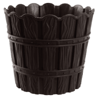 Цветочный горшок VIOLET HOUSE 1050 Бамбу BROWN д/цветов с внут. вставкой 10 л. (1050 Бамбу BROWN с внут. вставкой 10 л.)