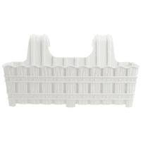 Цветочный горшок VIOLET HOUSE 1061 BAMBOO WHITE на перил. 50 см. (1061 BAMBOO WHITE на перил. 50 см.)