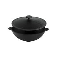 Сковорода Brizoll чугунная WOK с чугунной крышкой 4,7 л 300х103 мм (W30-1)