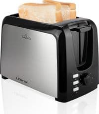 Тостер Liberton LET-5702, Black/Silver, 750W, 2 тости, 2 відділення, 7 режимів підсмажування, з'ємний піддон для крихт