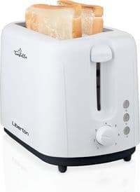 Тостер Liberton LET-5700, White, 700W, 2 тости, 2 відділення, 7 режимів підсмажування, з'ємний піддон для крихт