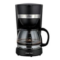 Кофеварка Liberton LCM-2201, Black, 750W, капельная, резервуар 1.25л, молотый кофе, механическое управление, подогрев кофейника, противокапельный клапан, защита от перегрева и избыточного давления
