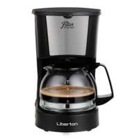 Кофеварка Liberton LCM-2200, Black/Inox, 600W, капельная, резервуар 0.6л, молотый кофе, механическое управление, подогрев кофейника, противокапельный клапан, защита от перегрева и избыточного давления