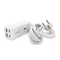 Мережевий фільтр LDNIO SС1418, 1 Розетка + 2 USB +2 Type-C, 2 м, перетин 3х0, 75мм, White, Box