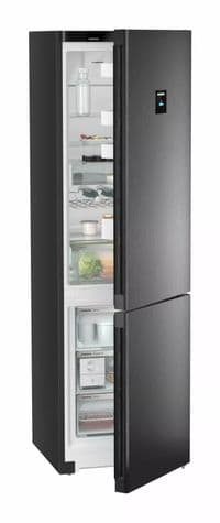 Холодильник Liebherr с нижн. мороз., 201.5x59.7х67.5, холод.отд.-266л, мороз.отд.-94л, 2дв., А+++, NF, диспл внутр., черный