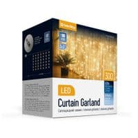 Гирлянда ColorWay Штора занавес 3 x 3 м 300 LED USB теплый цвет (CW-GW-300L33U)