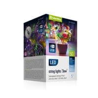 Гірлянда ColorWay Роса LED 50 5 м 8 функцій різнокольорова USB (CW-G-50L5NUMC)