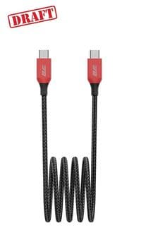 Кабель USB-C > USB-C зарядка/синхронизация 2E 1м, 100Вт Type-C, черный