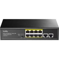 Коммутатор Cudy FS1010PG, 8-портовый 10/100M PoE+ коммутатор с 2 гигабитными портами Uplink 120 Вт