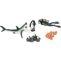 Фигурка Kids Team Морские обитатели: акула, пингвины, аквалангист, клоун рыба (Q9899-P24_3)