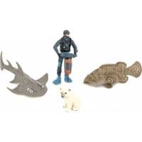 Фигурка Kids Team Морские обитатели: морской окунь, гитарный скат, белый медведь, аква (Q9899-P25_3)