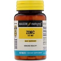 Минералы Mason Natural Цинк 50 мг, Zinc, 100 таблеток (MAV06911)