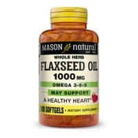 Жирные кислоты Mason Natural Льняное масло 1000мг, Омега 3-6-9, Flax Seed Oil 1000mg Omega 3 (MAV13131)