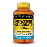 Минералы Mason Natural Калий Глюконат 595мг, Potassium Gluconate, 100 таблеток (MAV06181)