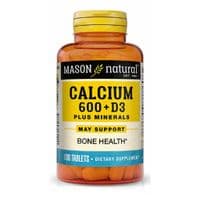 Витаминно-минеральный комплекс Mason Natural Кальций 600 мг + витамин D3 с минералами, Calcium 600 mg + Vitamin D3 Plu (MAV13021)