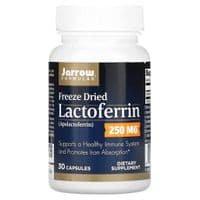 Пробиотики Jarrow Formulas Лактоферрин сублимированный, 250 мг, Lactoferrin, Freeze Dried, 30 ка (JRW-21078)