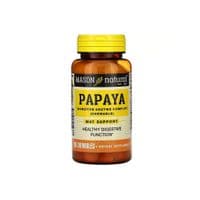 Витаминно-минеральный комплекс Mason Natural Папайя, комплекс пищеварительных ферментов, Papaya, Digestive (MAV-05471)