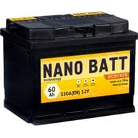 Аккумулятор автомобильный NANO BATT Econom 60A +лев (1) 510A