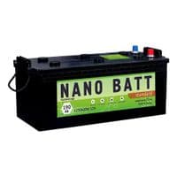 Аккумулятор автомобильный NANO BATT Standart 190A (евробанка) 1250А