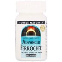 Минералы Source Naturals Железо, усовершенствованная формула, Advanced Ferrochel, 180 таб (SN1456)