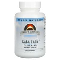 Аминокислота Source Naturals GABA (гамма-аминомасляная кислота), Вкус Апельсина, Serene Sci (SNS-00269)