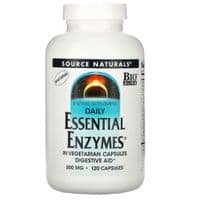 Пробиотики Source Naturals Эфирные Энзимы, 500 мг, Daily Essential Enzymes, 120 вегетарианских к (SN1302)