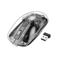 Миша бездротова HOCO GM29, 1600DPI, 2.4GHZ, Black / Transparet, Blister