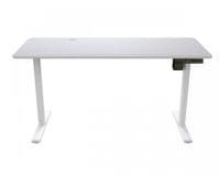 Стол компьютерный Royal 140 Mossa с электрической регулировкой высоты, столешница 140 см, цвет белый.