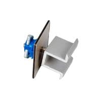 Міжмодульні кріплення ФЕМ в зборі, для оцинкованої системи кріплень, ізоляційна прокладка, 30-40 мм, притиск середній, прокладка 60х60х4 мм, гвинт М8х50 DIN912, шайба гровер М8 DIN 127, гайка швидкого монтажу М8х