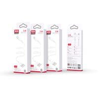 Кабель XO NB230 USB - Lightning (M/M), 2.4 A, 1 м, Білий (NB230-AI.white)