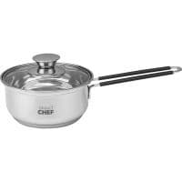 Ківш BRAVO CHEF Safran нерж 14 см (1.0 л) з кришкою (BC-4014-14)