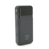 Power Bank Remax RPP-686 20000mAh, з кабелями USB+Type-C+Lighting, Black, 0.46kg