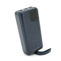 Power Bank Remax RPP-550 30000mAh, USB+Type-C+ кабель Lighting+Type-C, 22.5W, Black, 0.67kg