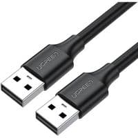 Кабель UGREEN US102 USB 2.0 A Male to Male Cable 1m (Black)(10309)