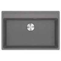 Мийка кухонна Franke Maris, фраграніт, прямокутник, без крила, 760х510х200мм, чаша - 1, врізна, MRG 610-72 TL, сірий камінь