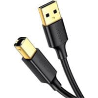 Кабель UGREEN US135 USB 2.0 AM to BM Print Cable 2m (Black)(UGR-20847)