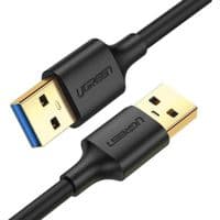 Кабель UGREEN USB-A 3.0 Male to Male Cable 1m (Black)