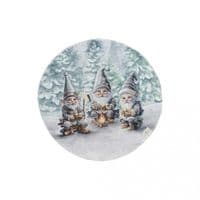 Салфетка на стол Прованс гобеленовая Сказочные гномы D 35 см (038429)