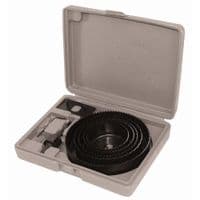 Коронка Sigma по дереву набірна Ø19, 22, 29, 32, 38, 44, 51, 65 мм (кейс) (1520111)