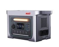 Зарядна станція Must EM1024S, 1000Wh, 1280 mAh, DC x 2, 3 x USB Type-C, USB Type-A x 3, 2 x розетки