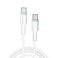 Кабель WUW-X205 Type-C на Type-C 65W 1м білий