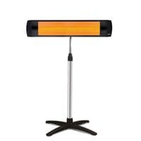 Інфрачервоний обігрівач UFO Basic 2900 + телескопічна ніжка 2.9 кВт, до 35 м2, настінний монтаж або підлоговий, фламентин, IP44, мех. керування