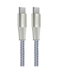 Кабель WUW-X201 Type-C на Type-C 100W 1м сірий