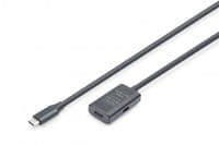 Удлинитель DIGITUS USB 3.2 Gen1 Active Cable 5G, C/M-C/F, 5м, черный