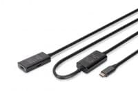 Удлинитель DIGITUS USB 3.2 Gen1 Active Cable 5G, C/M-C/F, 10м, черный