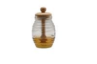 Медовниця Ardesto Midori 500мл, 8.3х14.2см, бамбук, скло