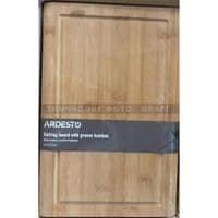Дошка кухонна з жолобом Ardesto Midori, 33х22х1.5см, бамбук