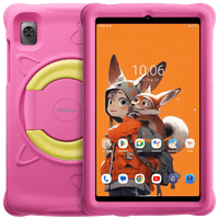 Blackview Tab 60 Kids, 8,68 дюйма WXGA+ 800*1340, восьмиядерний T606, 1,6 ГГц, фронтальна 5 Мп; Задня камера 8 МП, пам’ять 4 ГБ/128 ГБ, акумулятор 6050 мАг, Android 13, підтримка двох SIM-карт, 802.11 a/b/g/n/ac (2,4/5 ГГц), рожевий