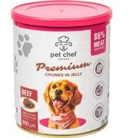 Влажный корм для собак Pet Chef С говядиной 800 г (4820255193632)
