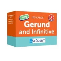 Учебный набор English Student Карточки для изучения английских слов Gerund and Infinitive vol.1 (рус.) (591225993)